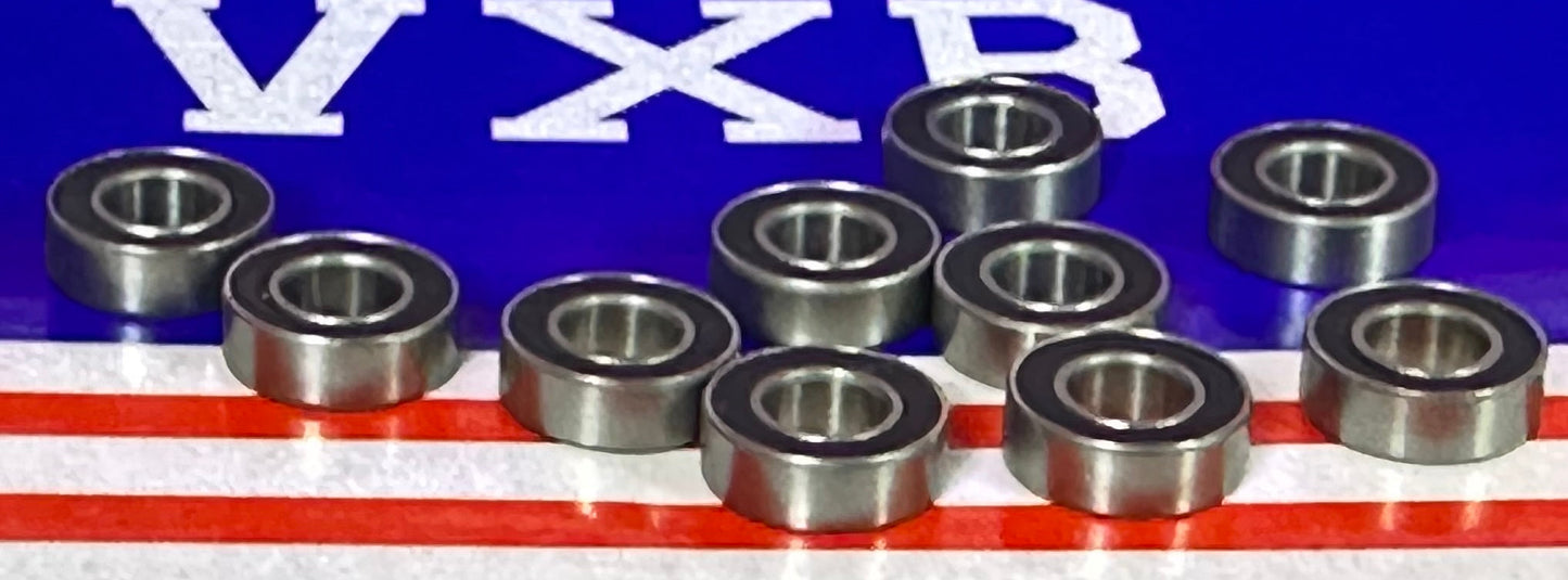 10-Pack Bearings SR166-2RS Stainless Steel 3/16" x 3/8" x 1/8" - fast shipping 🇺🇸