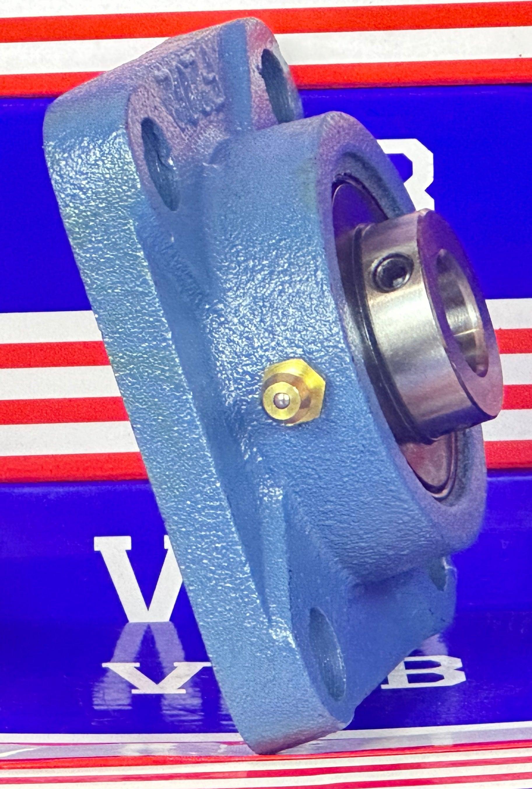 15mm Bearing UCF202 + Square Flanged Cast Housing Mounted Bearing - fast shipping 🇺🇸