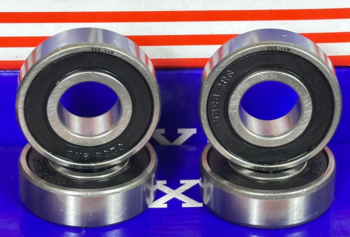 4-Pack 6203-2RS Ball Bearings Sealed - fast shipping 🇺🇸