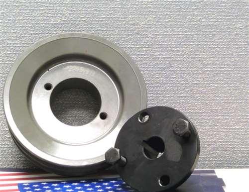 2AK46H 5/8" Bore Solid Sheave Pulley - 4.6" OD Double Groove Pulley 2AK49H for V-belts size 4L, A, AX, 2AK46H 5/8" (OD 4.6"- H :ID 5/8") - fast shipping 🇺🇸