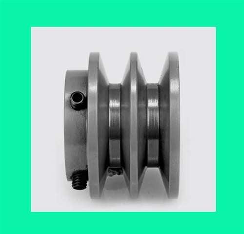 2BK23 3/4" Bore Solid Sheave Pulley - 2-1/4" OD , Hex set screws for V-belts size 4L, 5L 2BK23-3/4" - fast shipping 🇺🇸