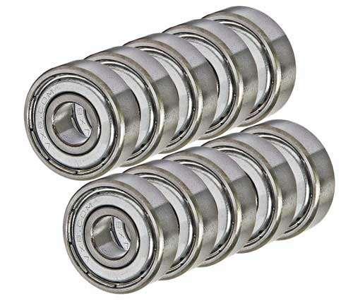 10-Pack 2x7x3 Stainless Steel Shielded Miniature Bearing - fast shipping 🇺🇸