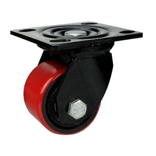 3" Low Profile Caster Wheel 1102 Lbs - PU - Iron Top Plate - fast shipping 🇺🇸