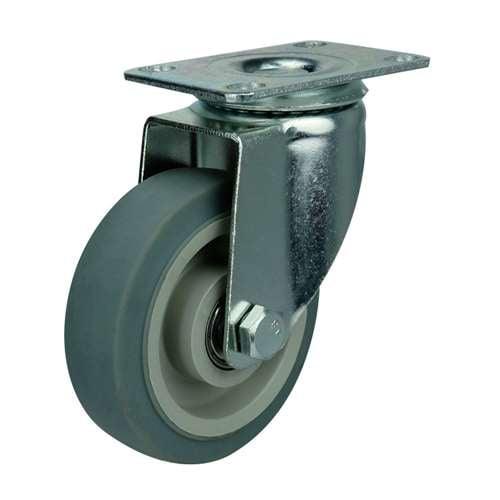 3" Caster Wheel - TPR - Top Plate - fast shipping 🇺🇸