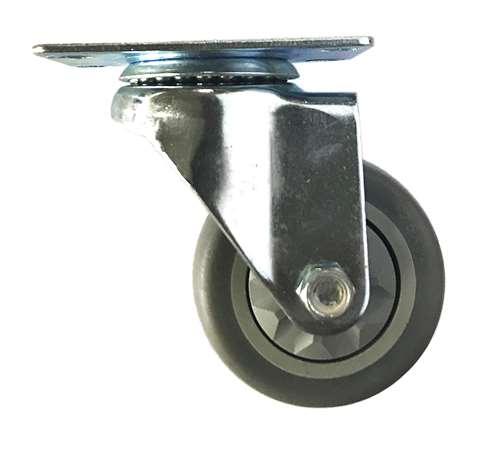 3" Caster Wheel - TPR - Top Plate - fast shipping 🇺🇸