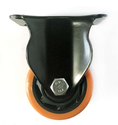 3" Caster Wheel 441 Lbs Fixed PU - Polypropylene Top Plate - fast shipping 🇺🇸