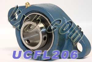 30mm Bearing UCFL-206 + 2-Bolt Flanged Cast Housing Mounted Bearing - fast shipping 🇺🇸