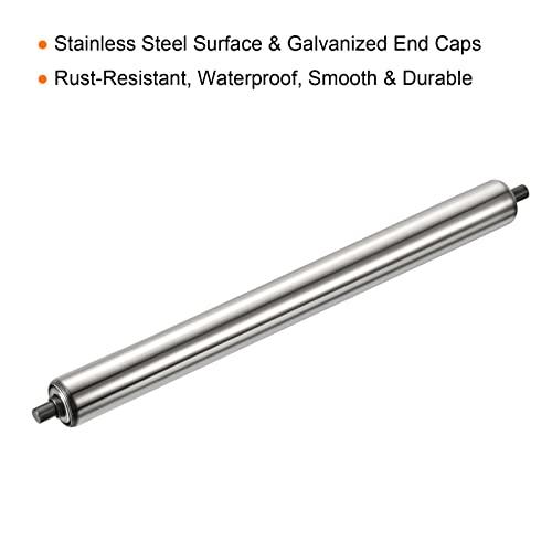 Gravity Conveyor Roller 1.5" Diameter x 20" Length - Stainless Steel - fast shipping 🇺🇸