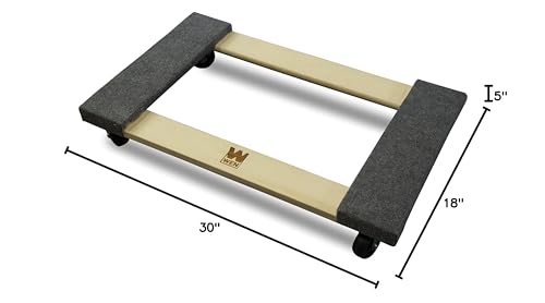 18" x 30" inch Hardwood Furniture Moving Dolly - 1320 lbs. Capacity - fast shipping 🇺🇸