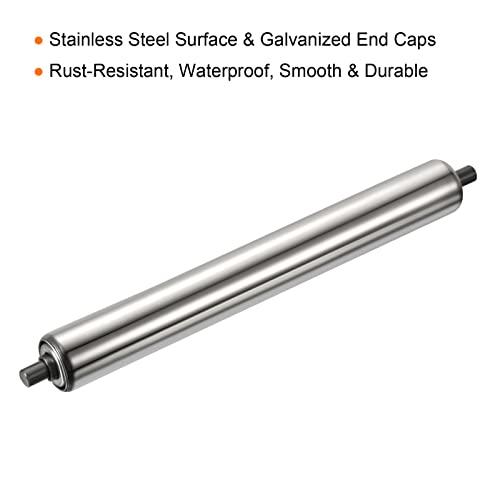 Gravity Conveyor Roller 1.5" Diameter x 16" Length - Stainless Steel - fast shipping 🇺🇸