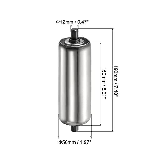 Gravity Conveyor Roller - 2" Diameter x 6" Length - Stainless Steel - fast shipping 🇺🇸