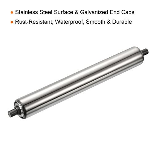Gravity Conveyor Roller 1.5" Diameter x 12" Length - Stainless Steel - fast shipping 🇺🇸