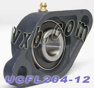 3/4 Bearing UCFL204-12 + 2-Bolt Flanged Housing Mounted Bearing - fast shipping 🇺🇸