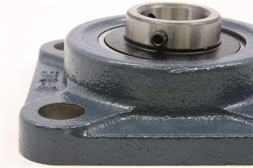 35mm Bearing UCF-207 + Square Flanged Cast Housing Mounted Bearing - fast shipping 🇺🇸