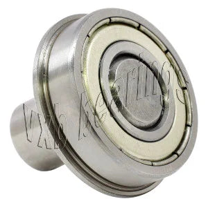 3/8" Flanged Ball Bearing - 1/8 diameter integrated 1/2 Axle - fast shipping 🇺🇸