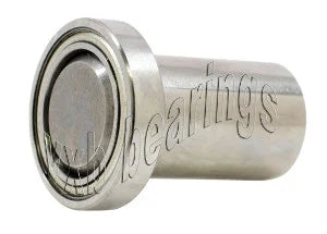 3/8" Flanged Bearing - 1/4 diameter integrated 9/16 Axle - fast shipping 🇺🇸