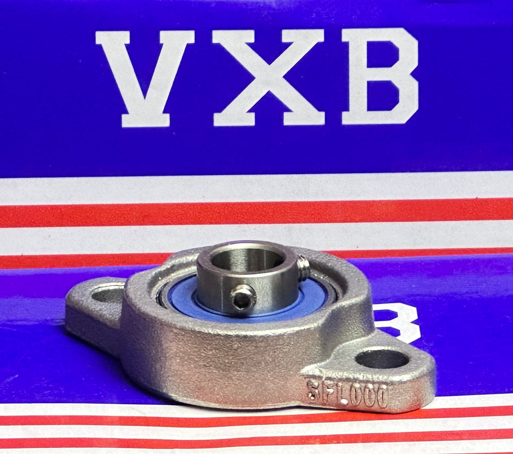 10mm Miniature Flanged Block Stainless Steel Mounted Bearing - fast shipping 🇺🇸