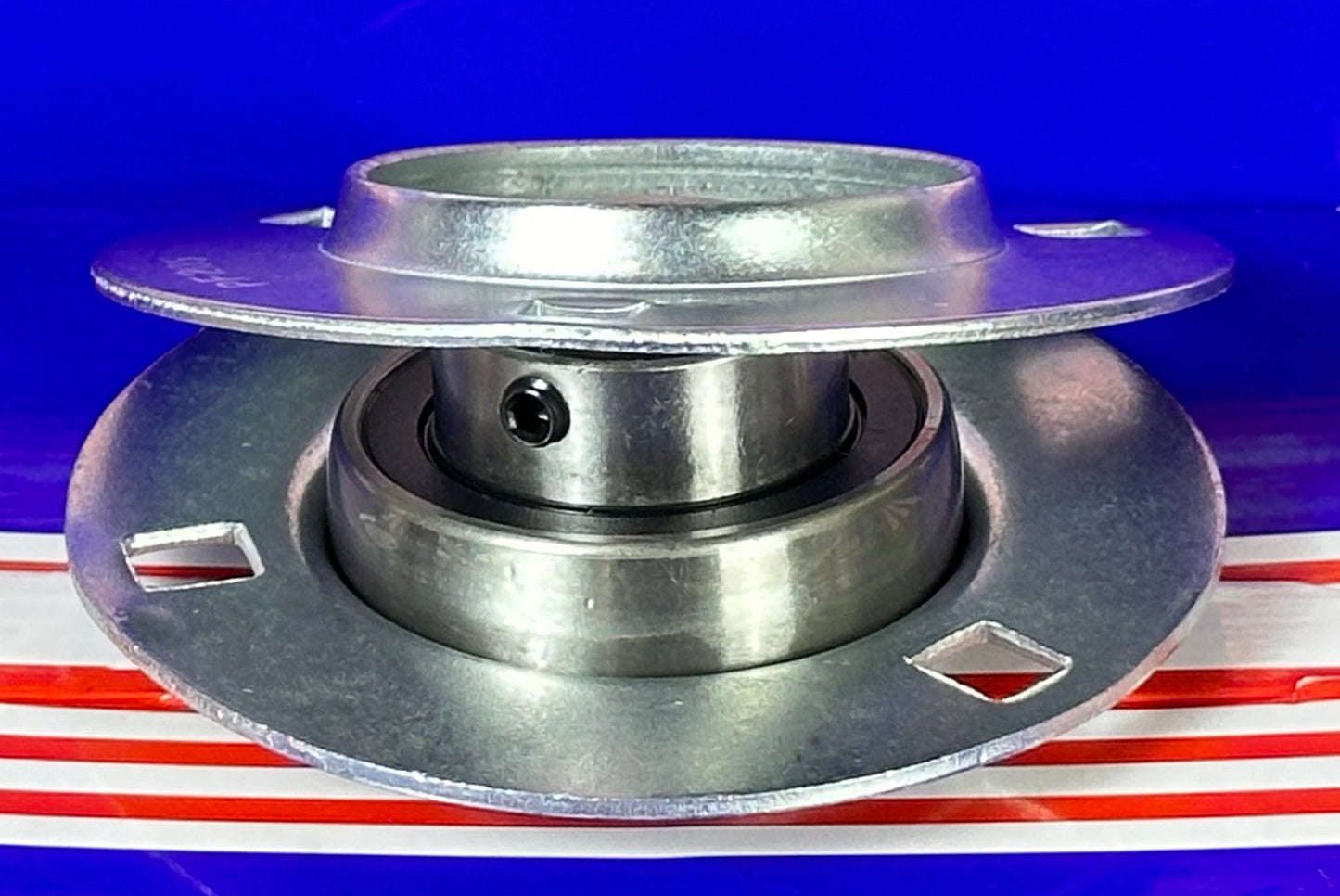 1" Inch Bore Flanged Bearing SBPF205-16 - 3-Bolt Pressed Steel Housing - fast shipping 🇺🇸