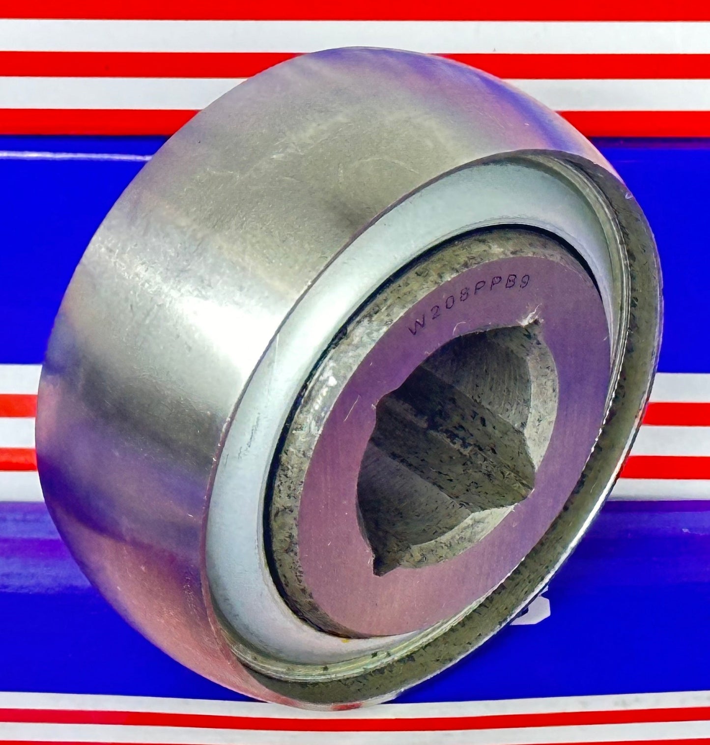 W208PPB9 Agriculture Heavy Duty Disc Harrow Bearing, Square Bore, Non-Relubricable, Two Triple Lip Seals, 1" Bore Bearing - fast shipping 🇺🇸