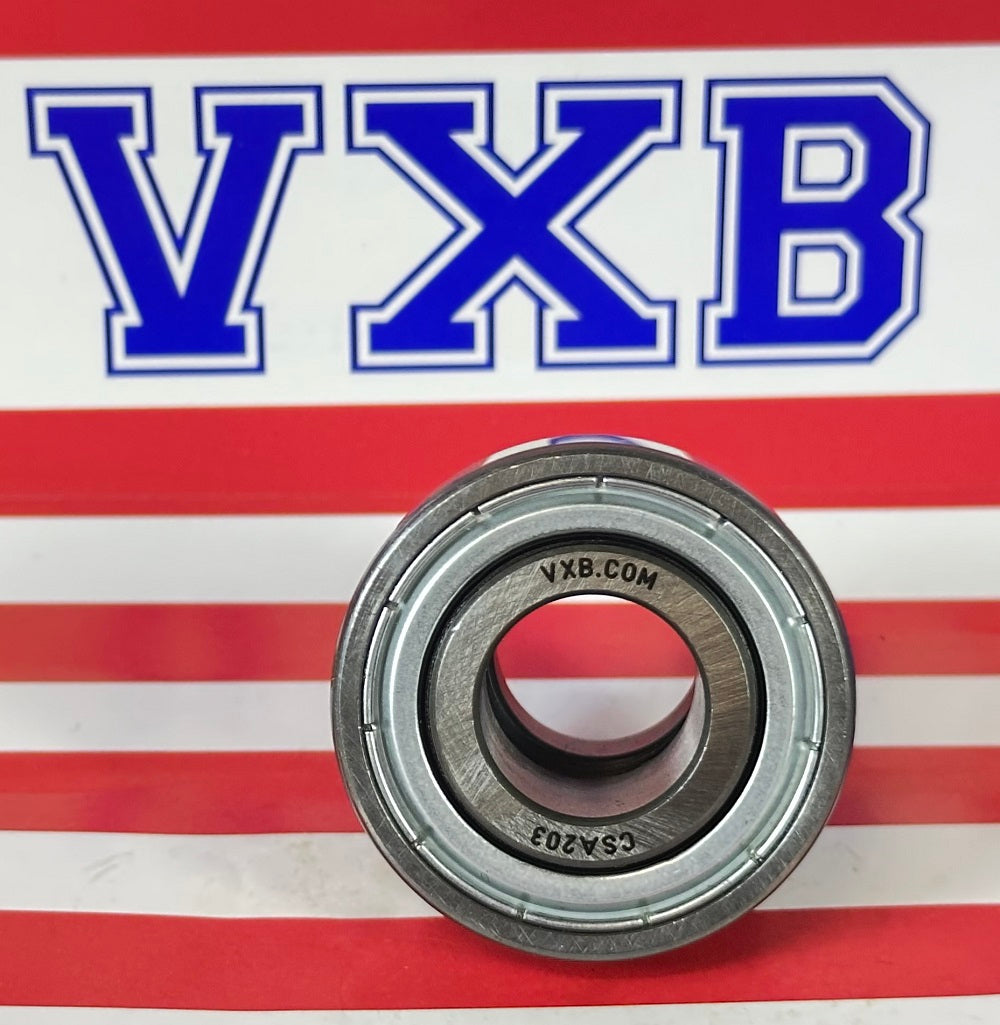 CSA203 17mm Bore Cylindrical Insert Bearing w/Locking Collar - fast shipping 🇺🇸
