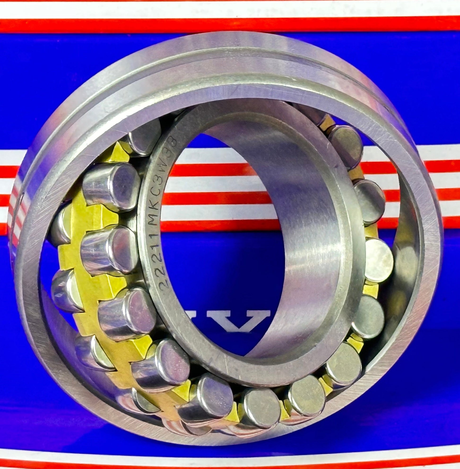 22211MKC3W33 Spherical Roller Bearing 55x100x25 - Tapered Bore - fast shipping 🇺🇸