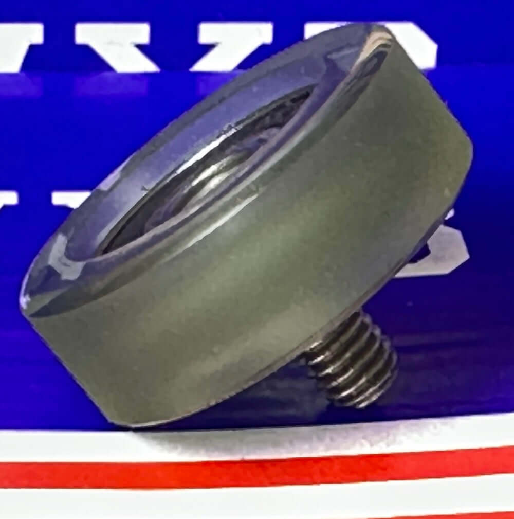 PU10x40x10-2RS Green Polyurethane Bearing with M6 x 8mm Stud - fast shipping 🇺🇸