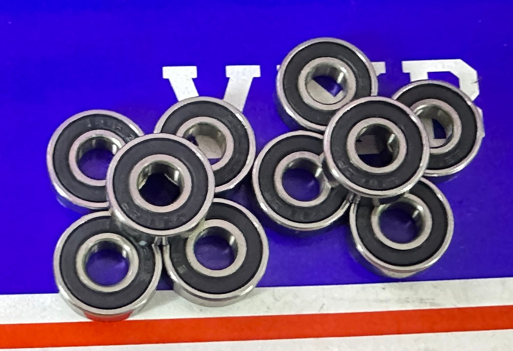 10-Pack Premium 696-2RS 6x15 Sealed 6x15x5 Miniature Bearings - fast shipping 🇺🇸