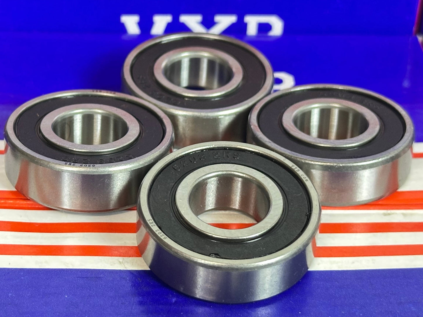 4-Pack 6203-2RS Ball Bearings Sealed - fast shipping 🇺🇸