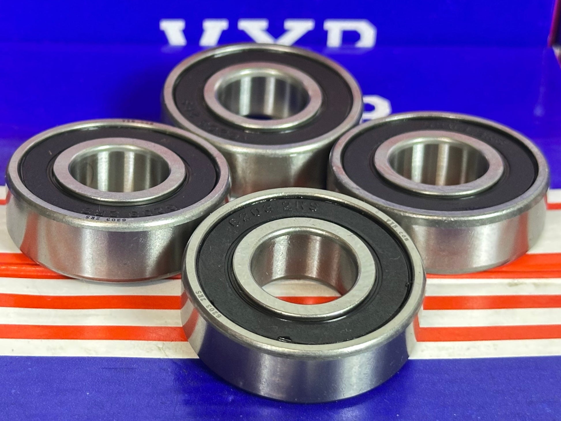 4-Pack 6203-2RS Ball Bearings Sealed - fast shipping 🇺🇸