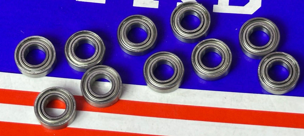 10-Pack Bearings R166ZZ 3/16x3/8x1/8 inch 3/16 Inch Bearings - fast shipping 🇺🇸