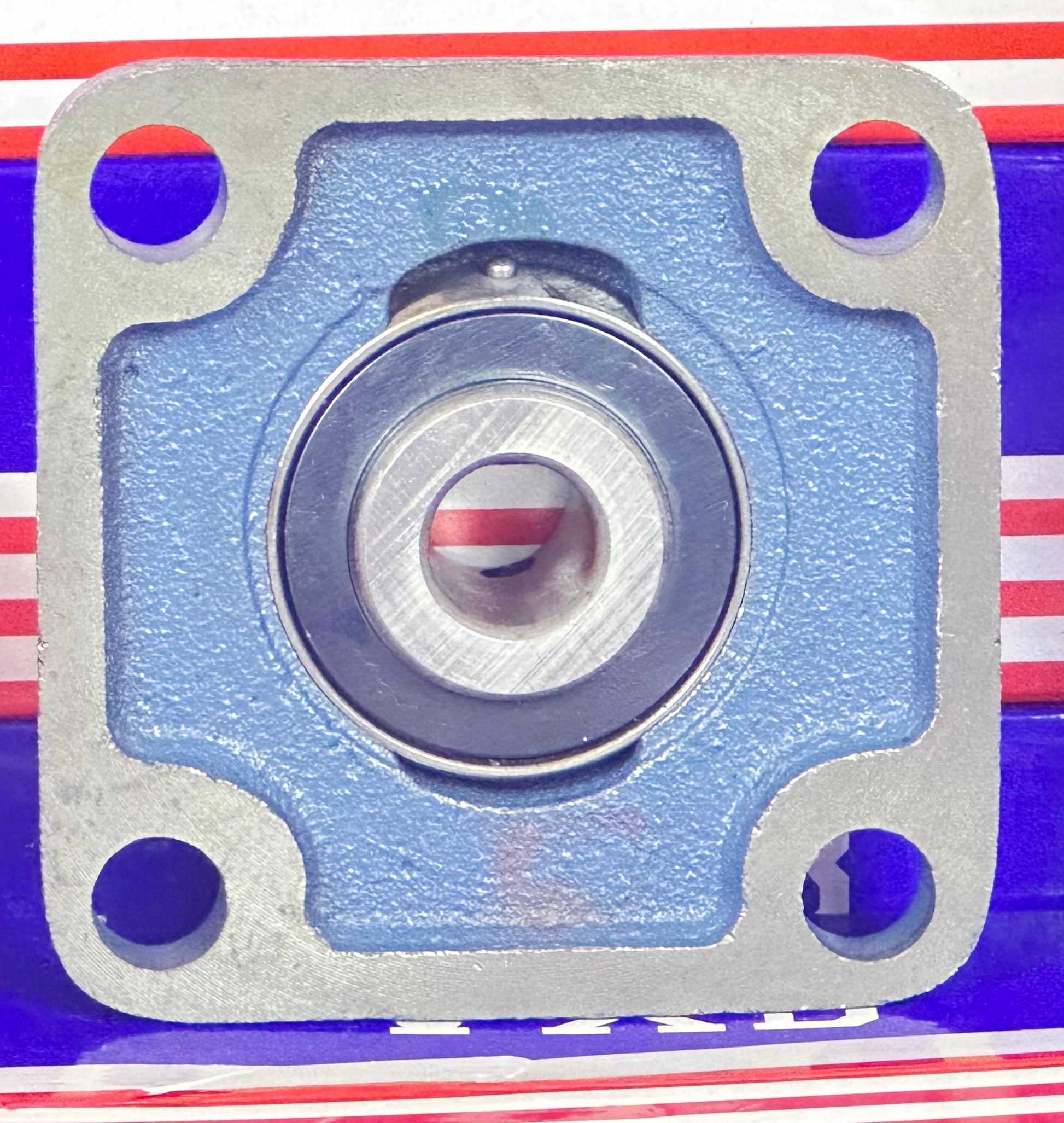 15mm Bearing UCF202 + Square Flanged Cast Housing Mounted Bearing - fast shipping 🇺🇸