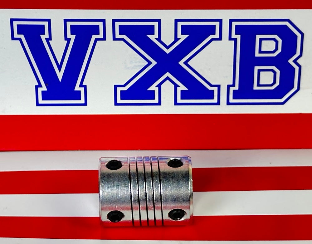 Flexible Parallel Aluminium Jaw Shaft CNC Coupling D19-L25-6x6.35MM - fast shipping 🇺🇸
