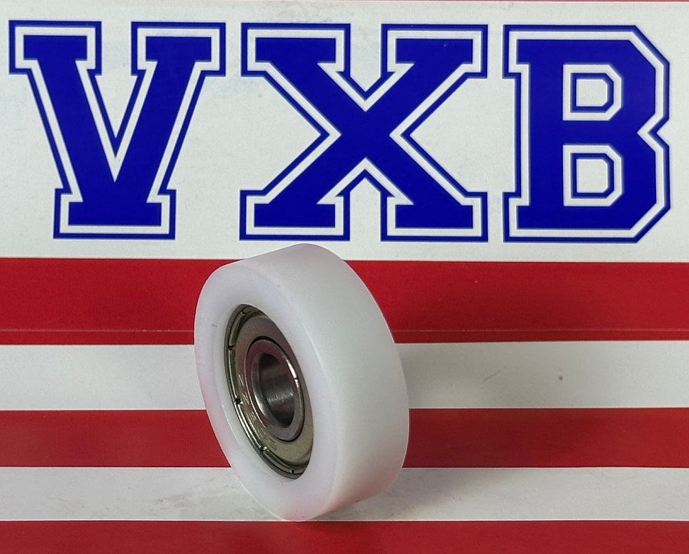 8mm Bore Bearing - 30mm White Plastic Tire 8x30x10mm - fast shipping 🇺🇸