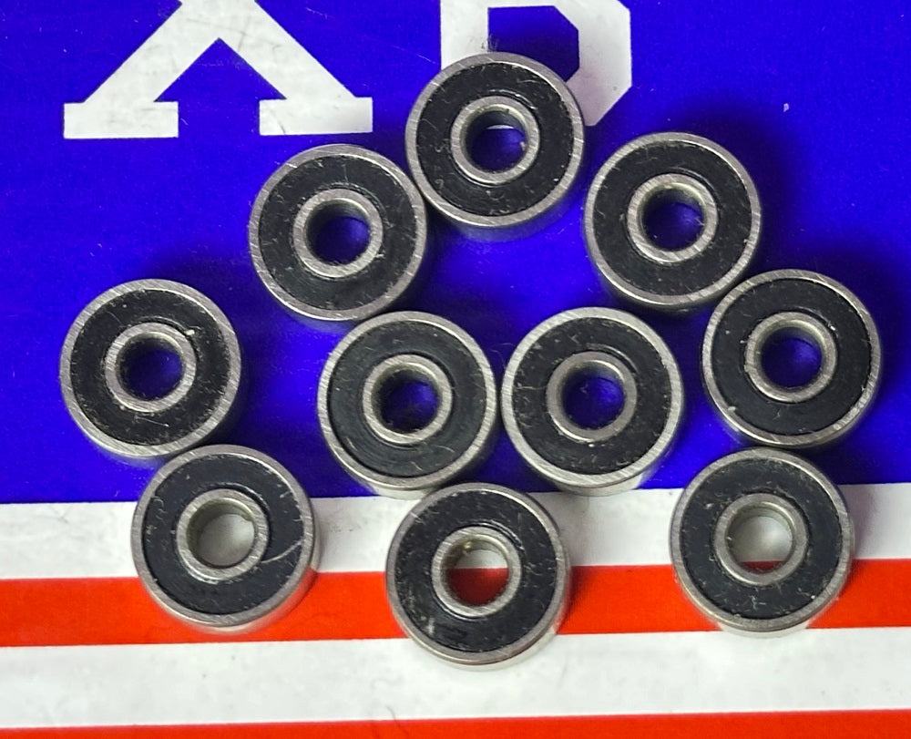 10-Pack Sealed Bearing R2-2RS 1/8" x 3/8x5/32 inch Miniature - fast shipping 🇺🇸