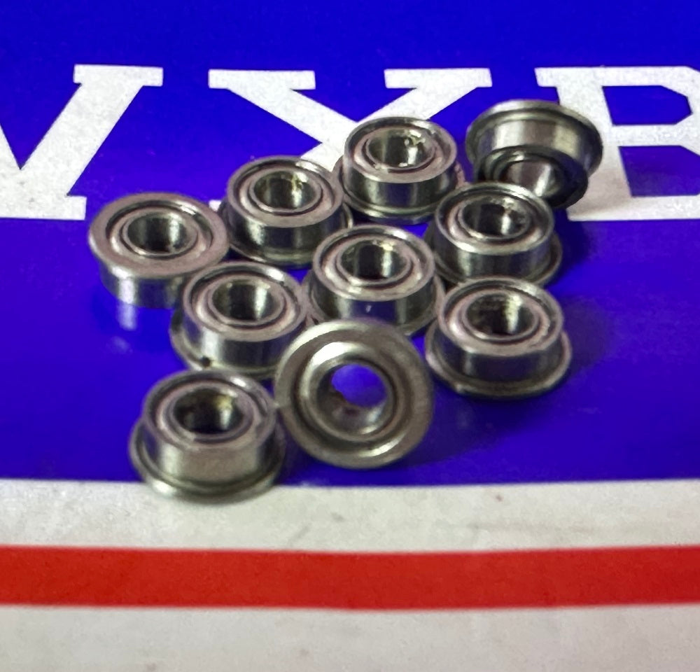 10-Pack SLOT CAR Flanged Bearings 3x6x2.5 - Shielded - Miniature - fast shipping 🇺🇸