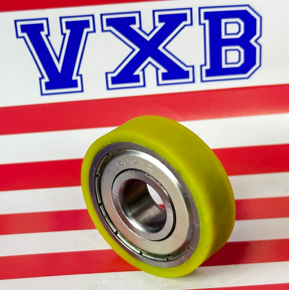 PU15x47x13ZZ PU Covered Bearing 15x47x13mm - Shielded - Miniature - fast shipping 🇺🇸