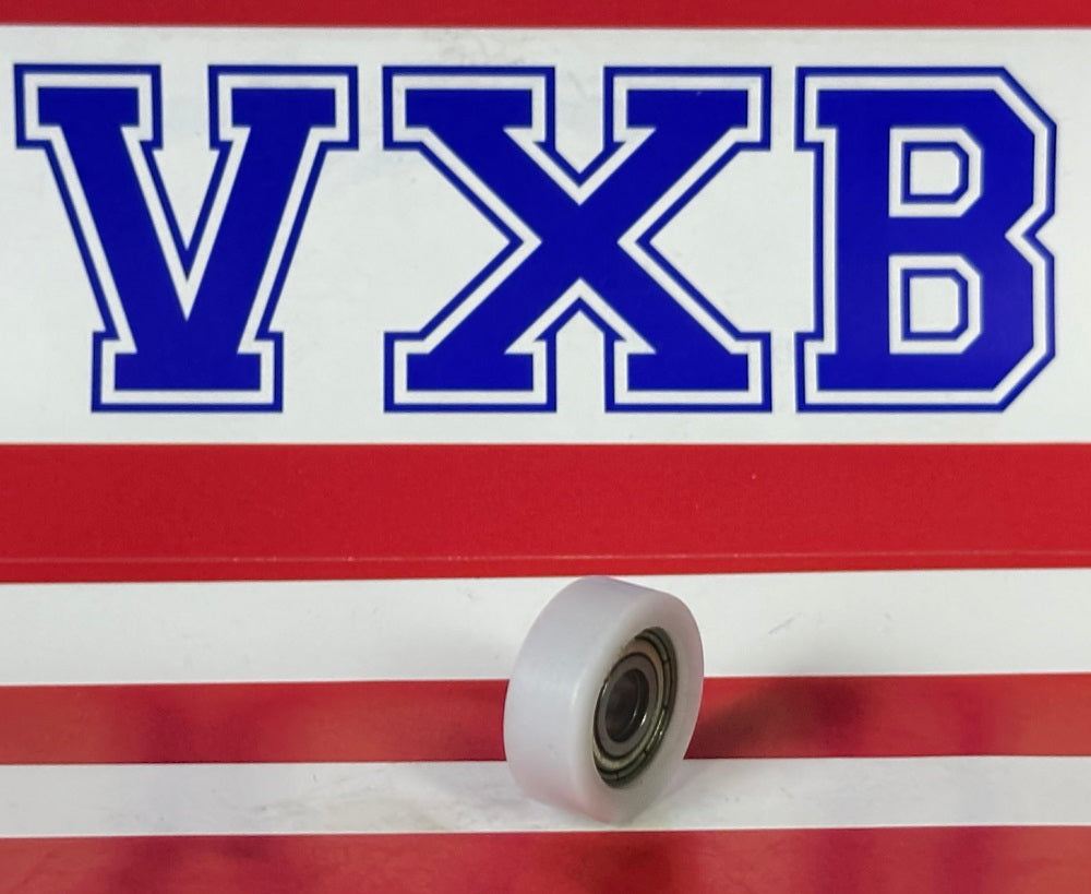 5mm Bore Bearing - 17mm White Plastic Tire 5x17x6mm - fast shipping 🇺🇸