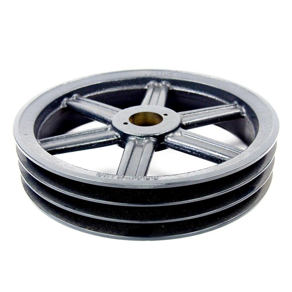3BK65H Cast Iron Bushed Sheave Pulley for V-belt size 5L, B OD : 6.5" 3 Grooves Pulley 3BK65H - fast shipping 🇺🇸
