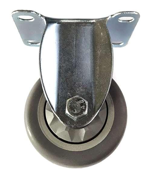 4" Caster Wheel 198 Lbs Fixed - TPR - Top Plate - fast shipping 🇺🇸