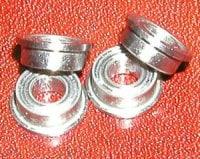 4-Pack Slot Car Axle Flanged Ceramic Bearings 3/32" x 3/16" - fast shipping 🇺🇸