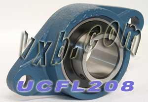40mm Bearing UCFL-208 + 2-Bolt Flanged Cast Housing Mounted Bearing - fast shipping 🇺🇸