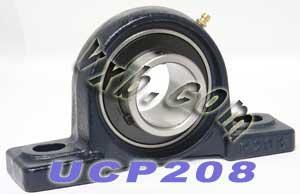 40mm Bearing UCP-208 + Pillow Block Cast Housing Mounted Bearings - VXB Ball Bearings