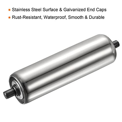 Gravity Conveyor Roller - 2" Diameter x 8" Length - Stainless Steel - fast shipping 🇺🇸