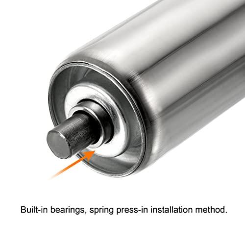 Gravity Conveyor Roller - 2" Diameter x 4" Length - Stainless Steel - fast shipping 🇺🇸