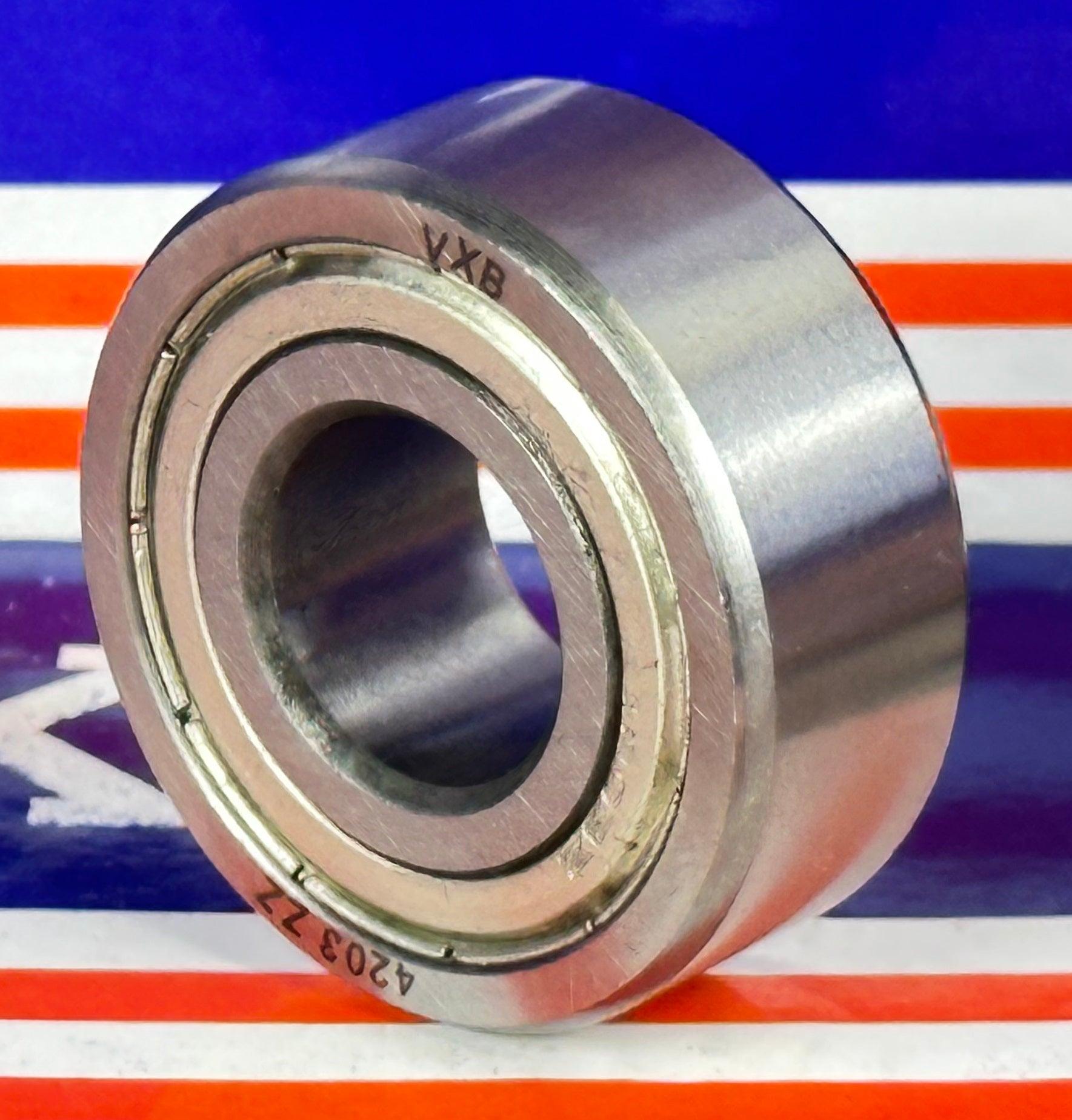 4203ZZ Double Row Angular Contact Bearing 17x40x16mm - fast shipping 🇺🇸