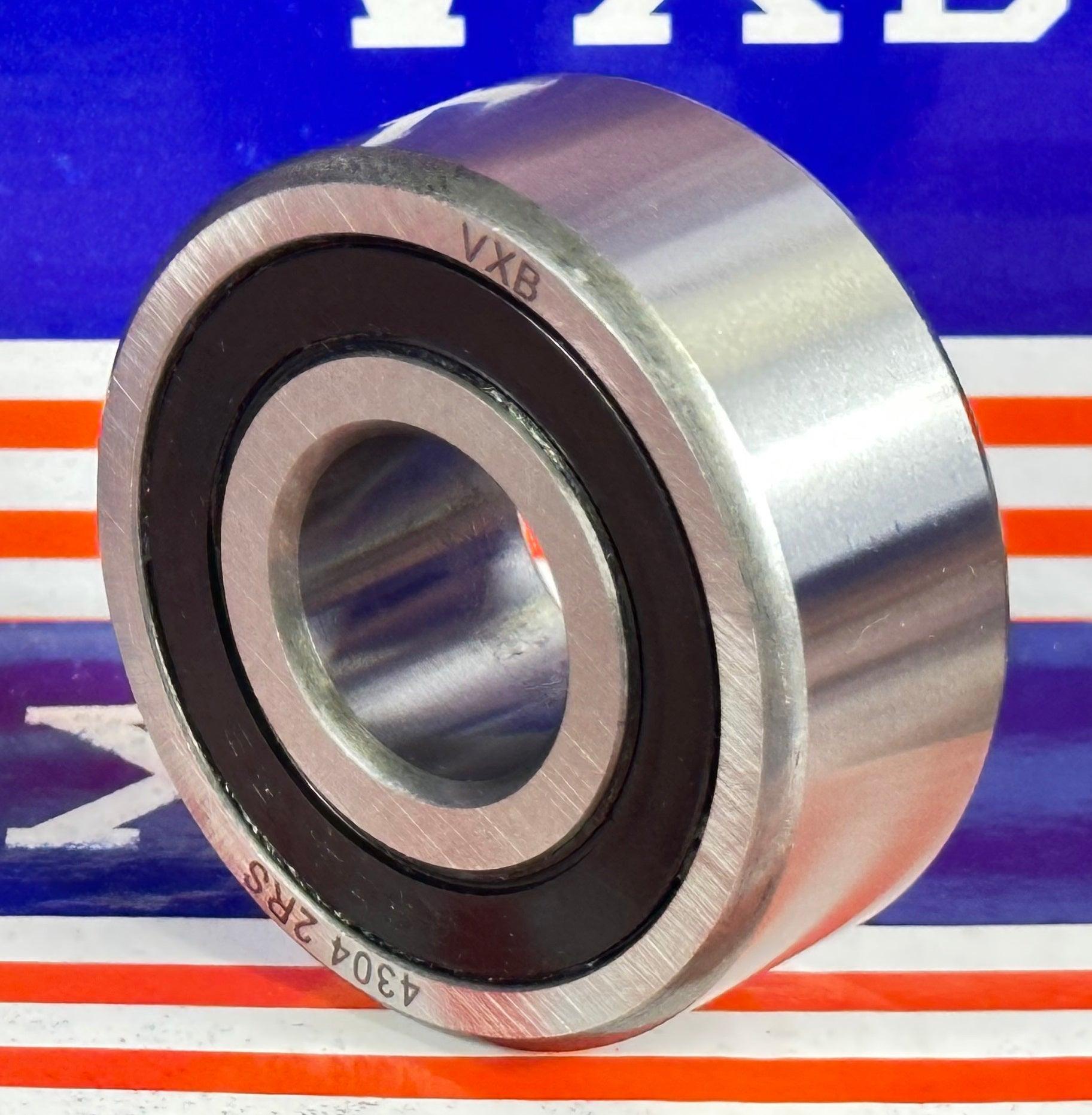 4304-2RS Bearing Double Row rubber sealed 20x52x21 Metric - fast shipping 🇺🇸