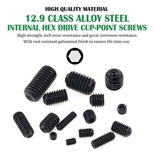 450-Piece Hex Set Screw Assortment Kit - Steel – Internal Hex Drive - fast shipping 🇺🇸