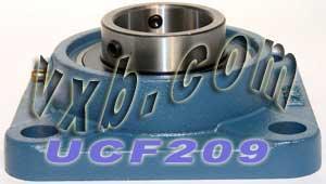 45mm Bearing UCF209 + Square Flanged Cast Housing Mounted Bearing - fast shipping 🇺🇸