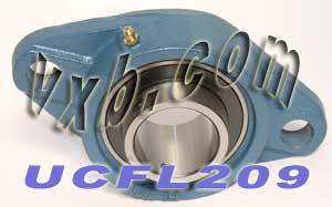 45mm Bearing UCFL-209 + 2-Bolt Flanged Cast Housing Mounted Bearing - fast shipping 🇺🇸
