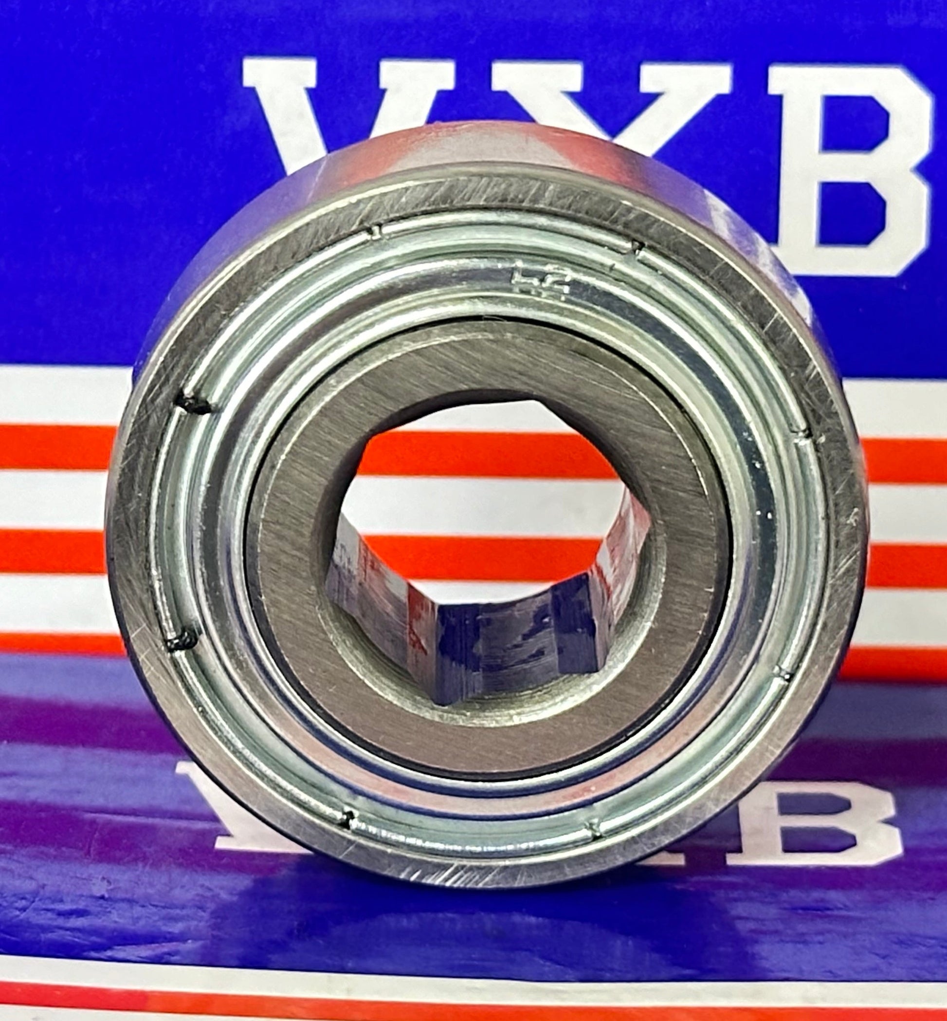 204KRR2 Agricultural Machinery bearing - Two Single lip Seals & Hex bore - fast shipping 🇺🇸